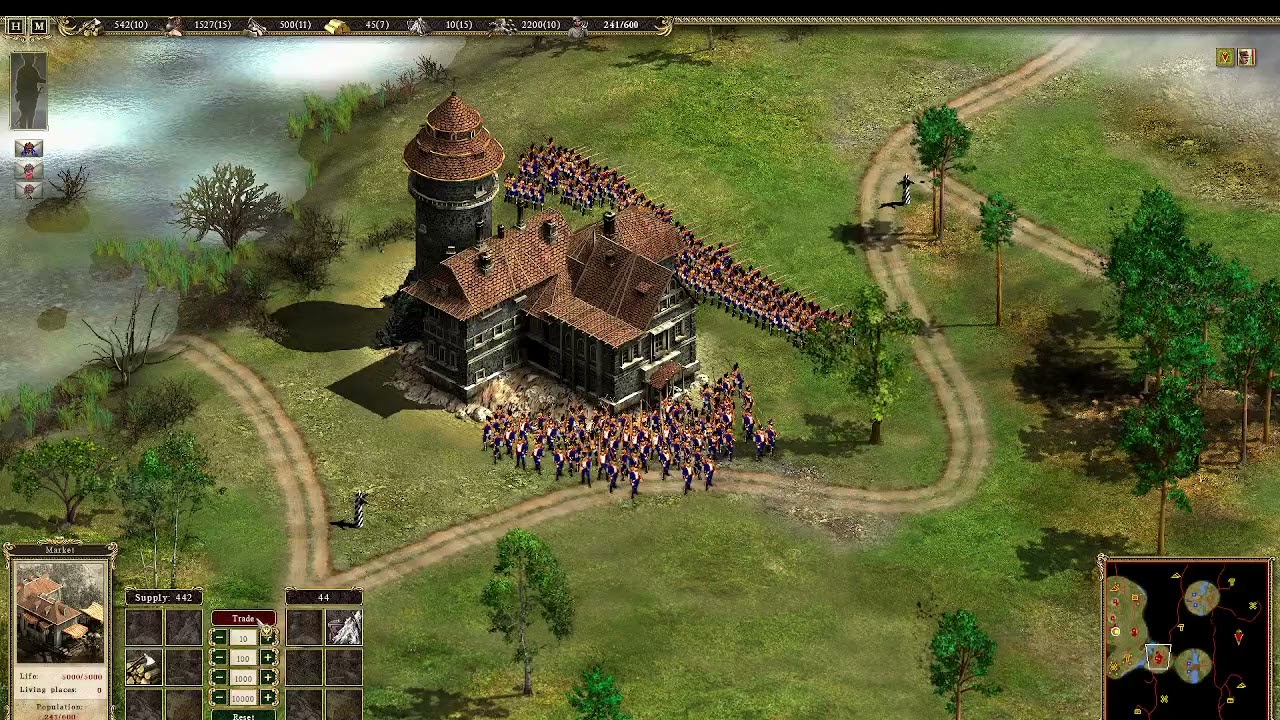 Cossacks 2 Battle for Europe Poland Campaign Mission 2 March on Russians Very Hard Difficulty