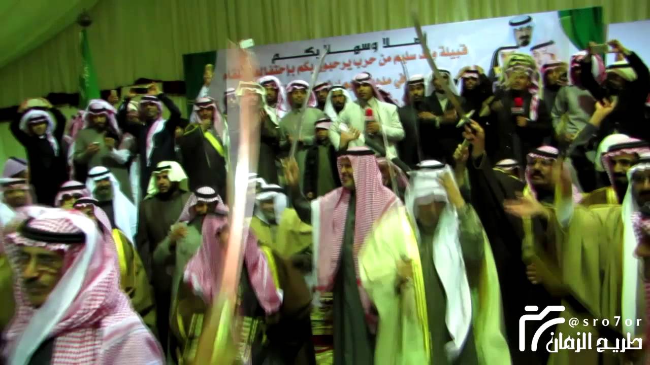 اوبريت في حفل الشيخ عبدالكريم بن رباح لقبيلة المصابحه من بني عطيه اداء فايد السليمي وابوعسكر السليمي