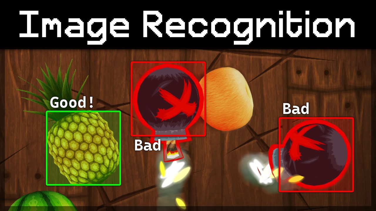 Использование распознавания изображений для уничтожения Fruit Ninja