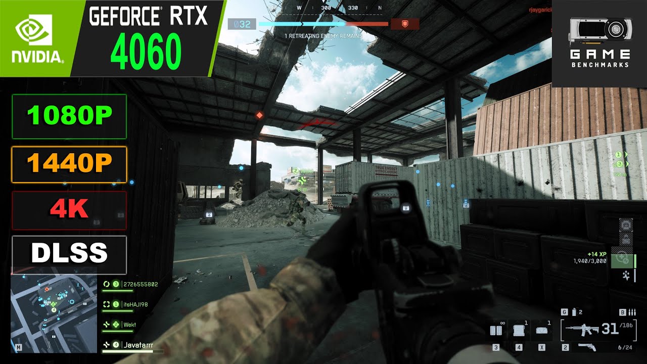 RTX 4060 | Обзор производительности Battlefield 6 / Тест 1080P, 1440P, 4K