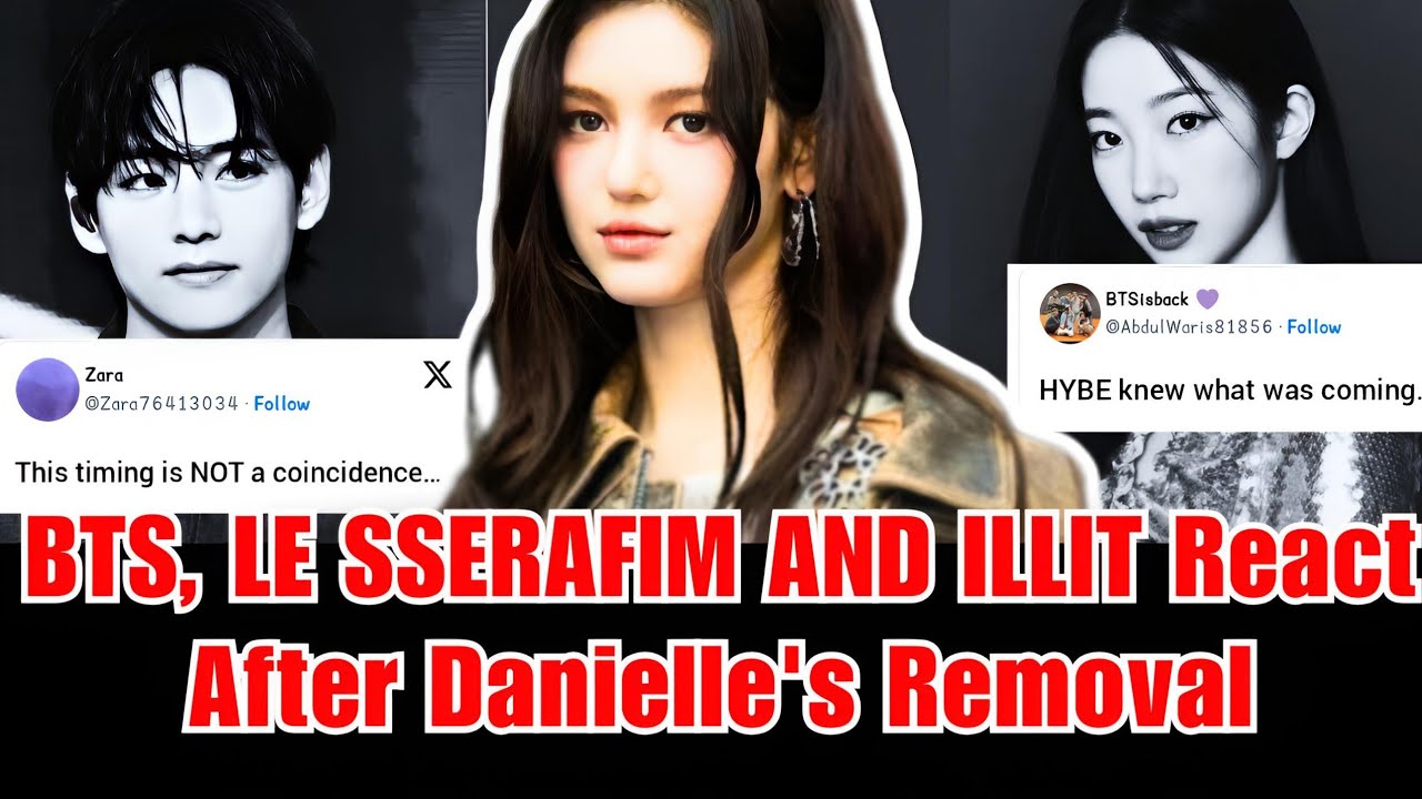 BTS, LE SSERAFIM и ILLIT немедленно отреагировали на удаление Даниэль из Newjeans.