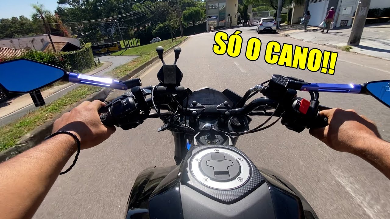 ACELERANDO COM A DR160 SÓ O CANO!! *motovlog raiz*