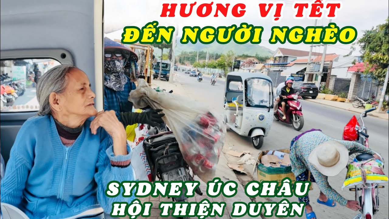 Rong Rủi Nha Trang Đem Hương Vị Tết Bánh Mứt Gạo Tặng Người Neo Đơn. Hội Thiện Duyên Sydney Úc Châu 