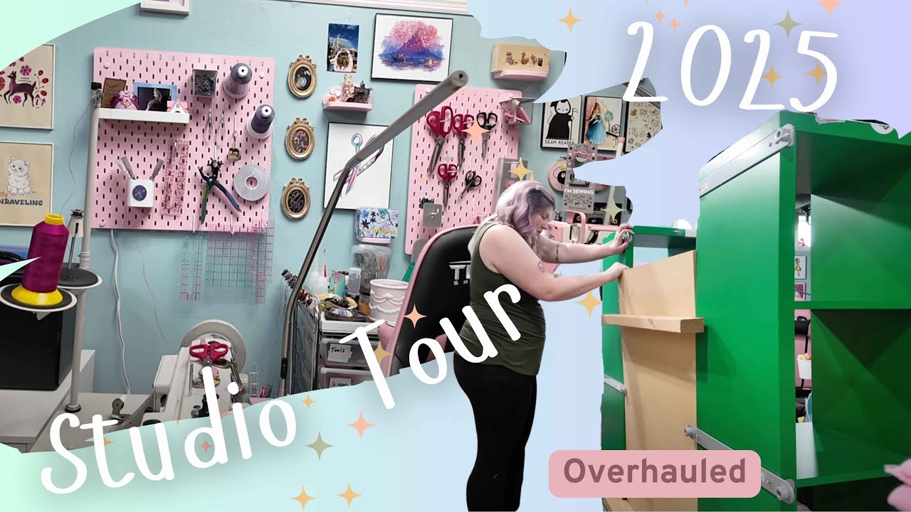 2025 My Basement Sewing Studio Tour! Organization Inspiration