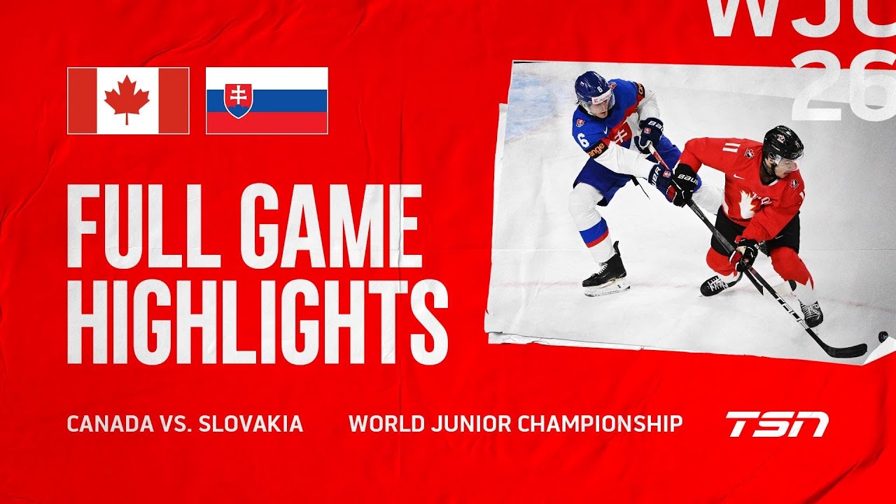 Canada vs. Slovakia FULL GAME HIGHLIGHTS | 2026 World Junior Championship