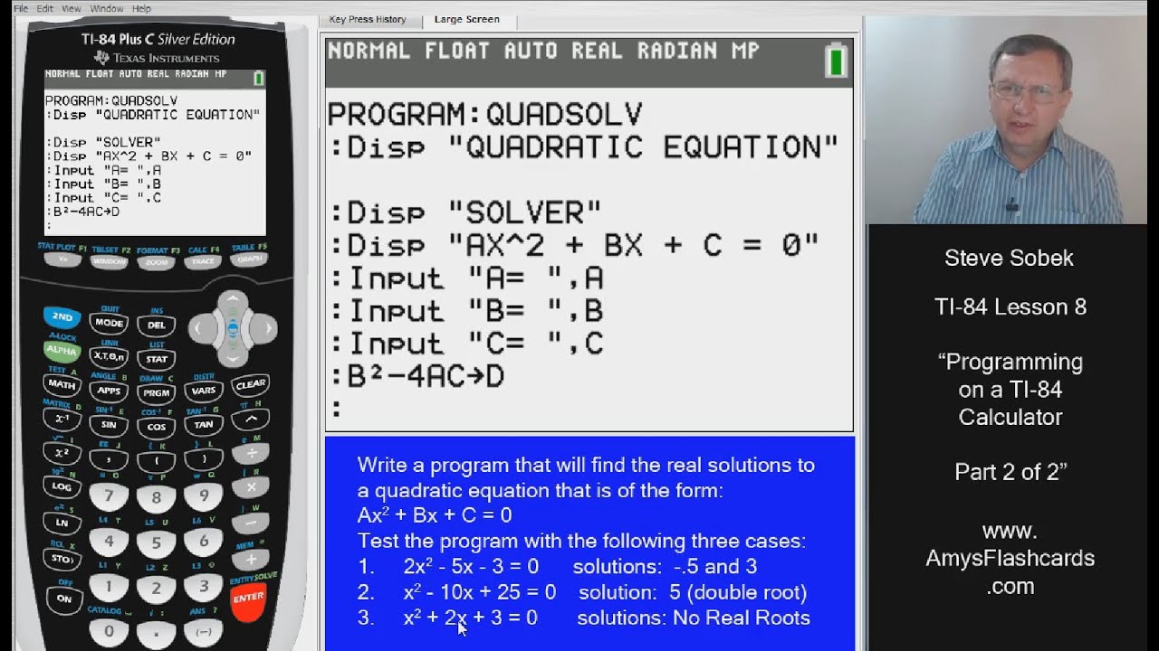 Programming with the TI-84 Calculator - Part 2