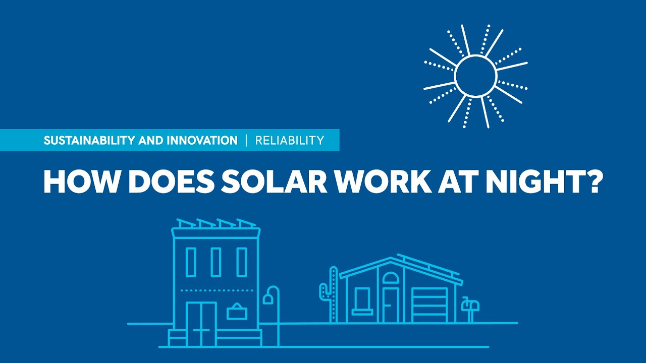 How does solar work at night?