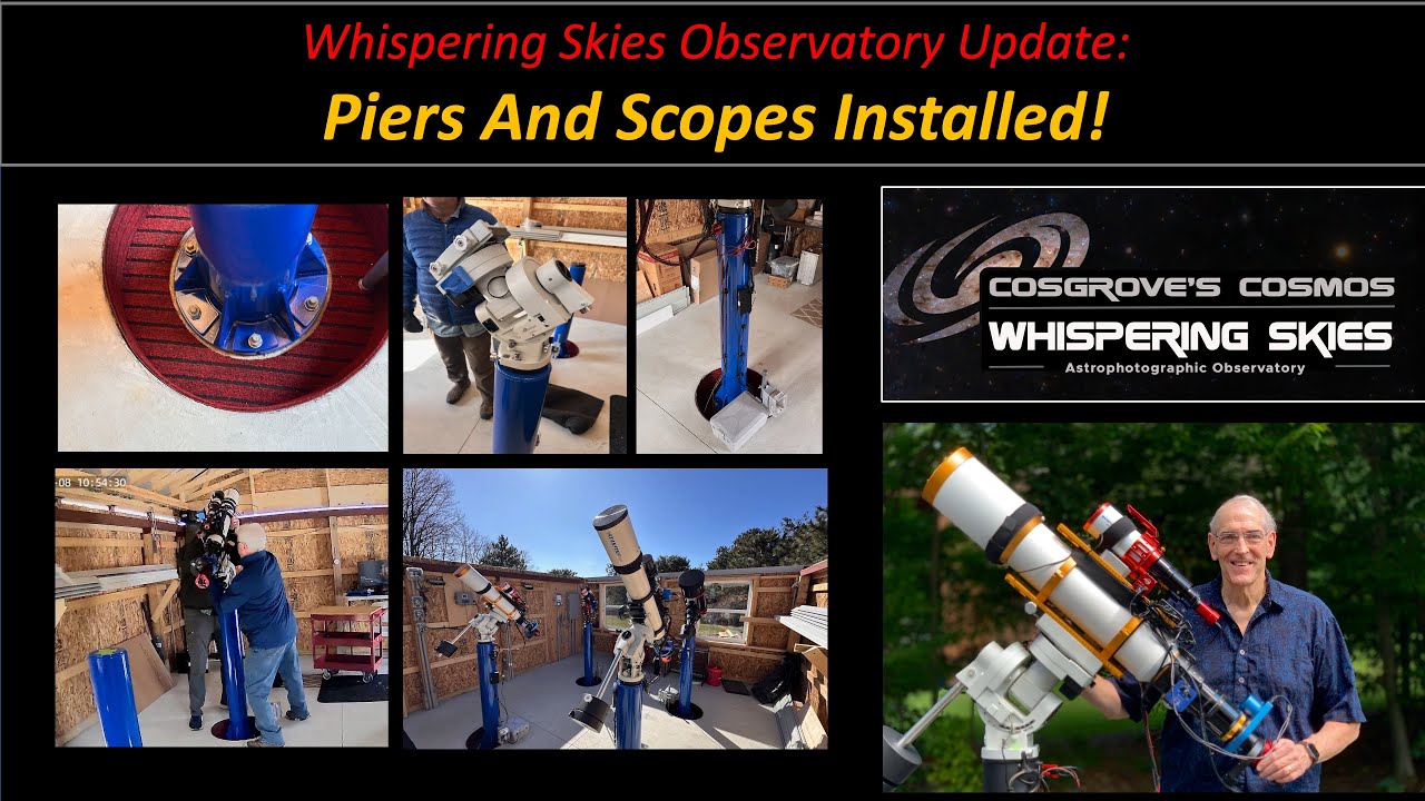 Installing Piers and Telescopes at Whispering Skies Observatory!