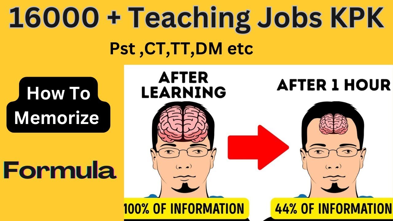 Teaching Jobs KPK 2025 ! Pst CT DM | How to Memorize | Dr M Salman