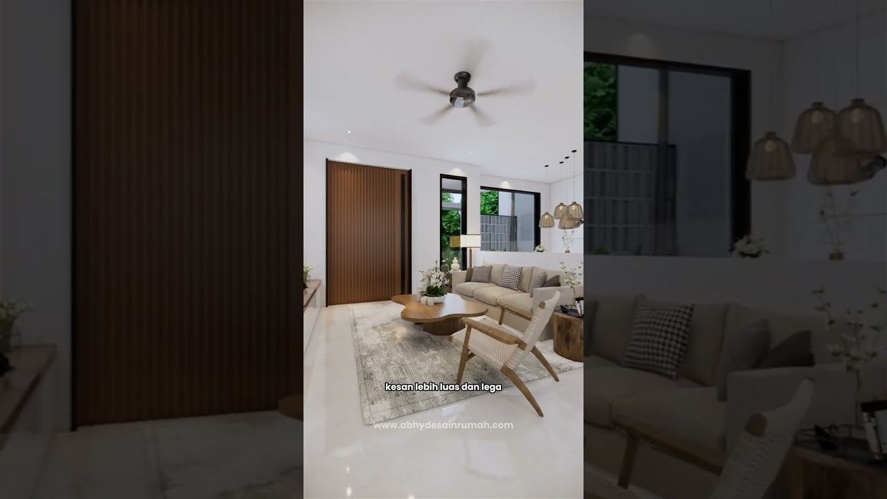 Desain Rumah Industrial 2 Lantai Lebar 11 Meter Bapak Setiawan di Palembang
