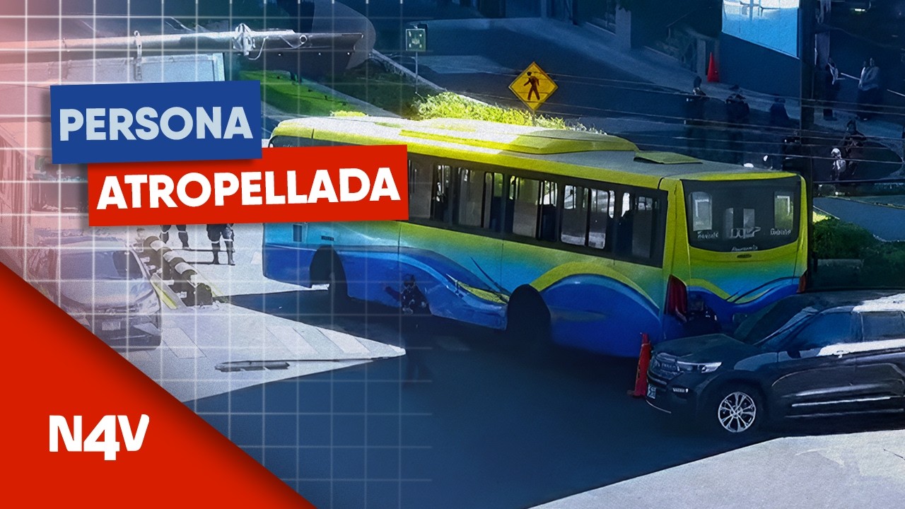 Persona atropellada en Paseo General Escalón | Noticias 4 Visión | El Salvador
