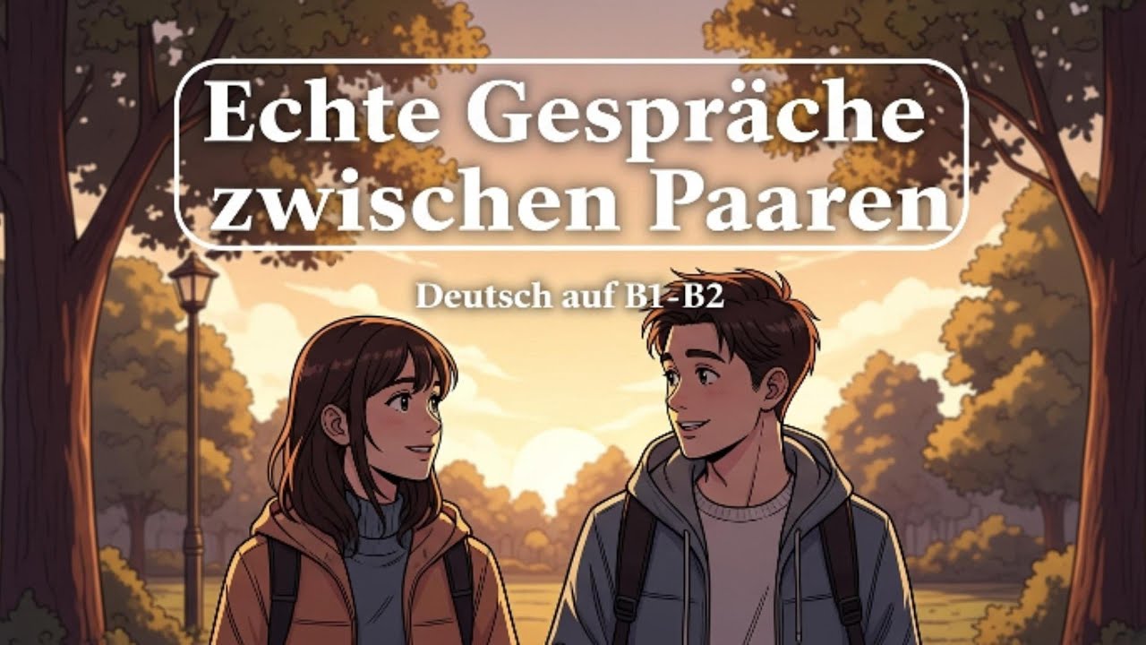 B1–B2 Deutsch im Schlaf lernen | 22 Minuten echte Paar-Dialoge zum Einschlafen