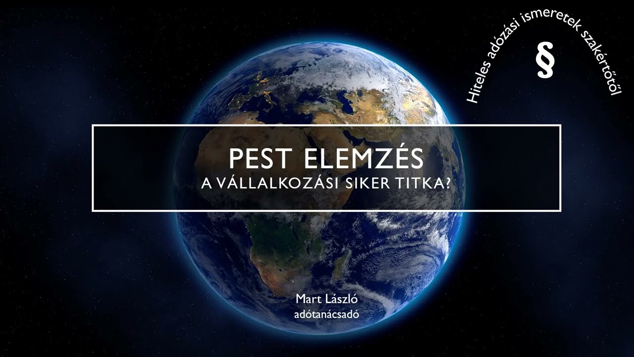 PEST elemzés, a makrogazdasági környezet amit minden vállalkozás vizsgál.