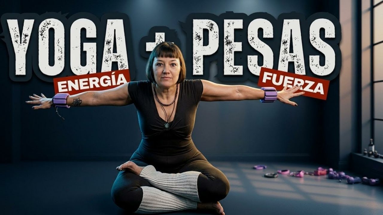 Yoga con pesas: fuerza y energía (15 min)