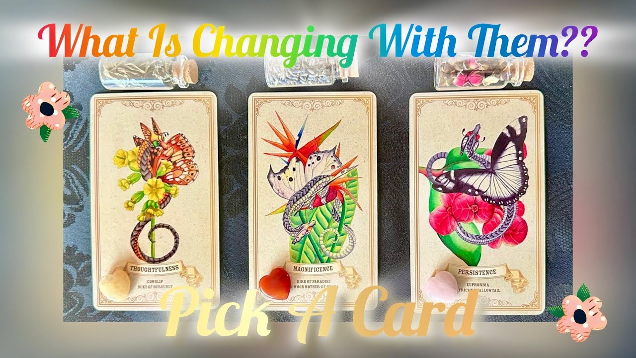 😎What Is CHANGING w/Them About YOU?? (Thoughts & Feelings)❤️&zwj;🔥🌙🌞 *Pick A Card* Timeless Love Tarot