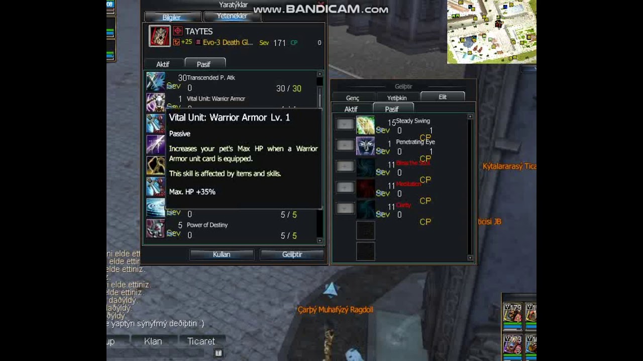 DEATH GLADIATOR  SKILL SET  RAPPELZ
