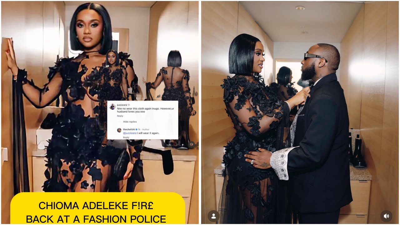 Chioma ADELEKE F!r£S back At F@shion Polic£ Who told her Not Wear Her Grammy Dress Again