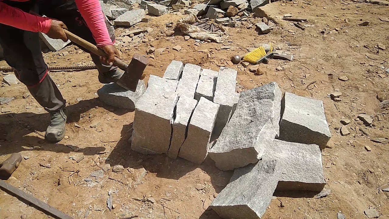cortando pedra na Paraíba...!