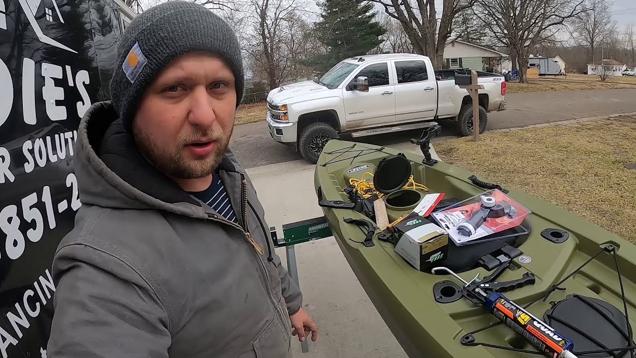 LIFETIME TAMARACK KAYAK FISHING SET UP! GARMIN FISH FINDER 2021 (FROM WALMART)