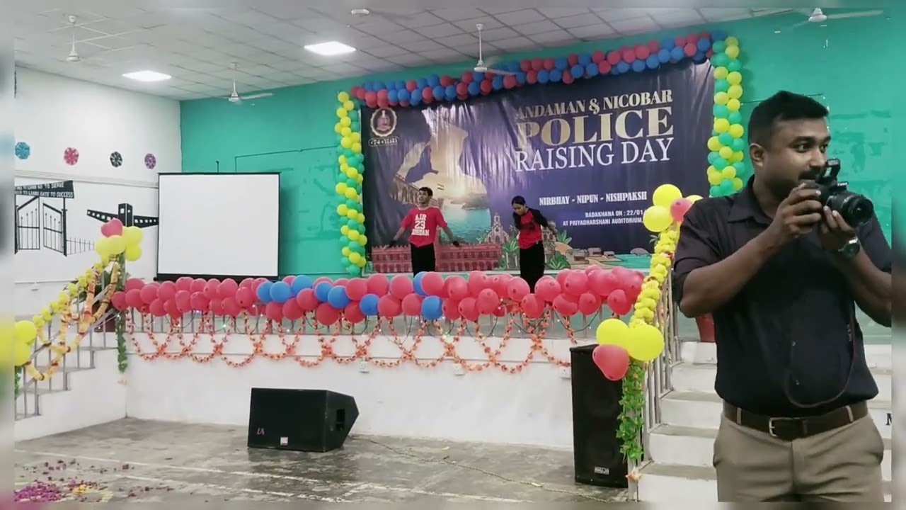 Girl dance police Raising Day 