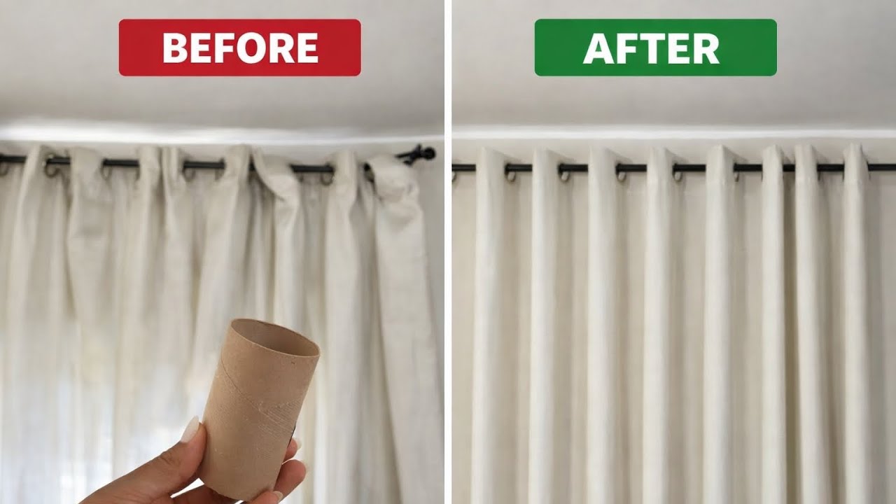 Upgrade Your Curtains in 5 Minutes Using Toilet Paper Rolls!