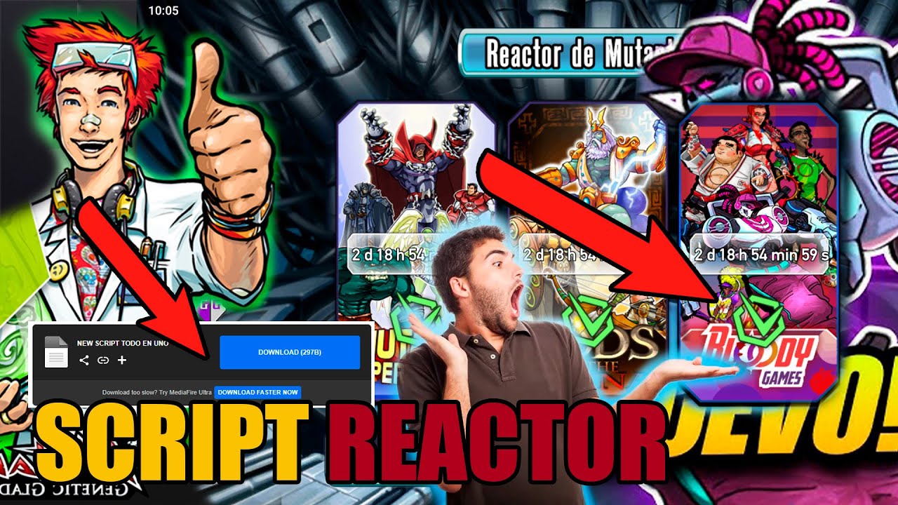 MGG H4CK REACTOR NEW SCRIPT, COMO CONSEGUIR AL BREACKMASTER