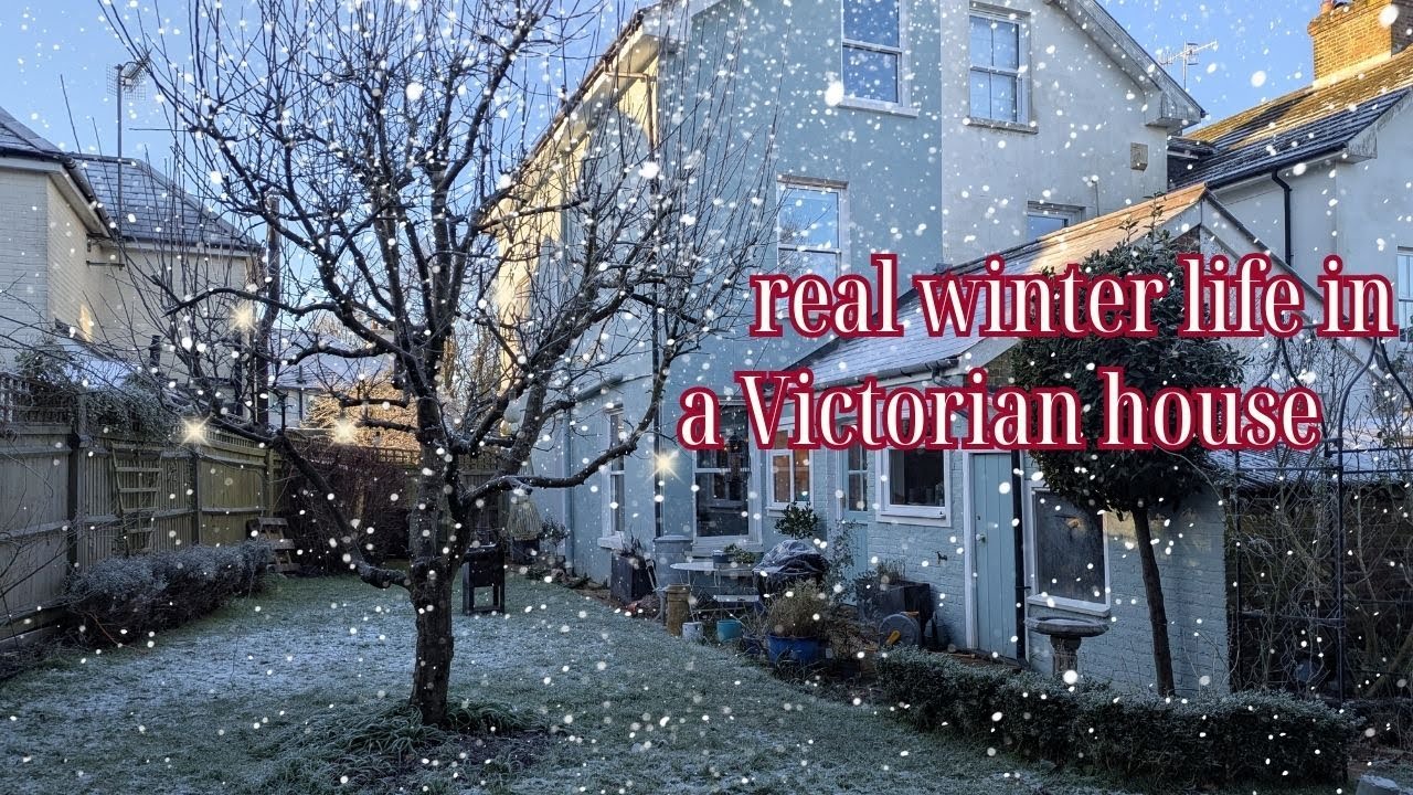 Waiting for a snow storm ❄️ at our old English home