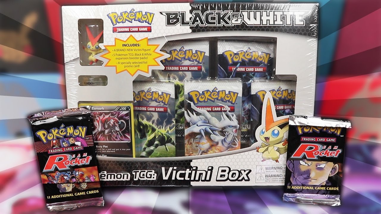 Team Rocket Booster Packs In A Custom Tin & Victini Box! Pokemon Throwback #18