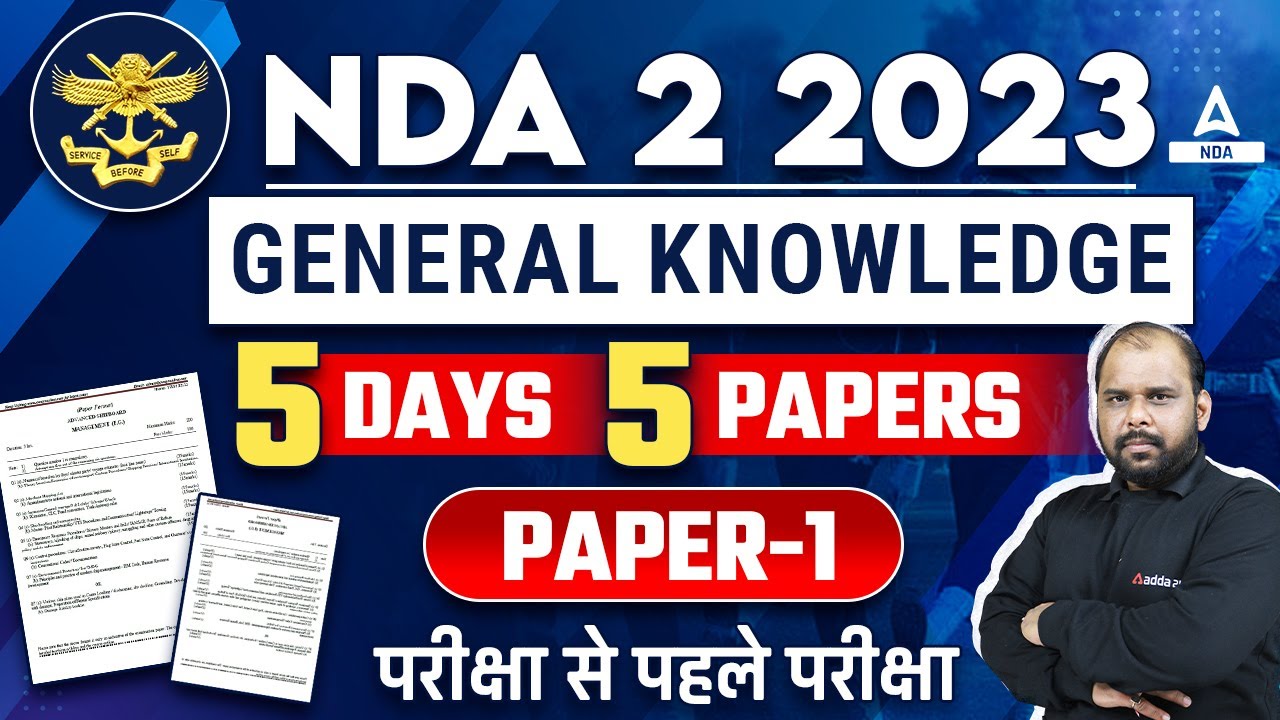 NDA 2 2023 General Knowledge Classes | NDA GK Paper Solution 2023 | NDA GK By Jivesh Sir
