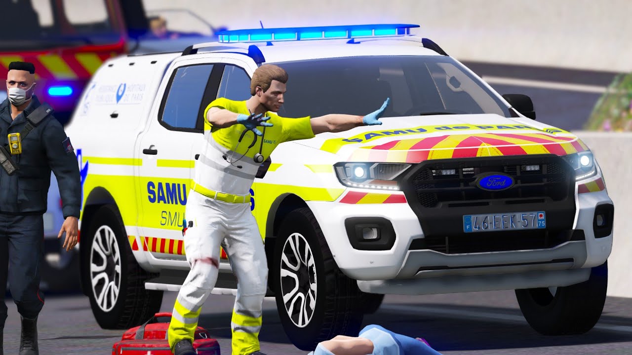 [GTA 5] NOUVEAU 4X4 POUR LE SAMU DE PARIS !!