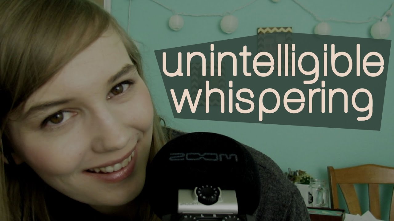 😍 ASMR Unintelligible Whispering + Gibberish (Binaural)