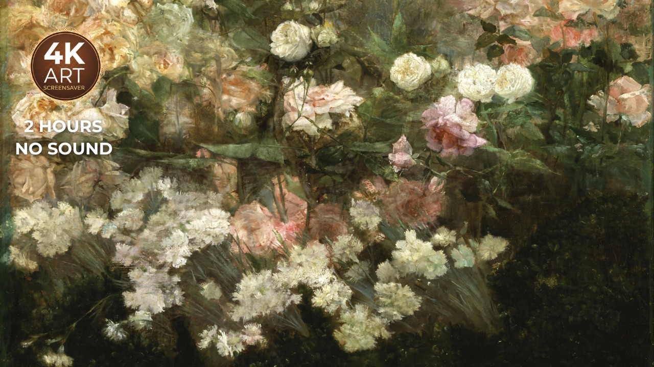 Garden in May | 2 Hours Art Screensaver for Your TV | No Sound    --EcoArtLab • Frame TV & Printable