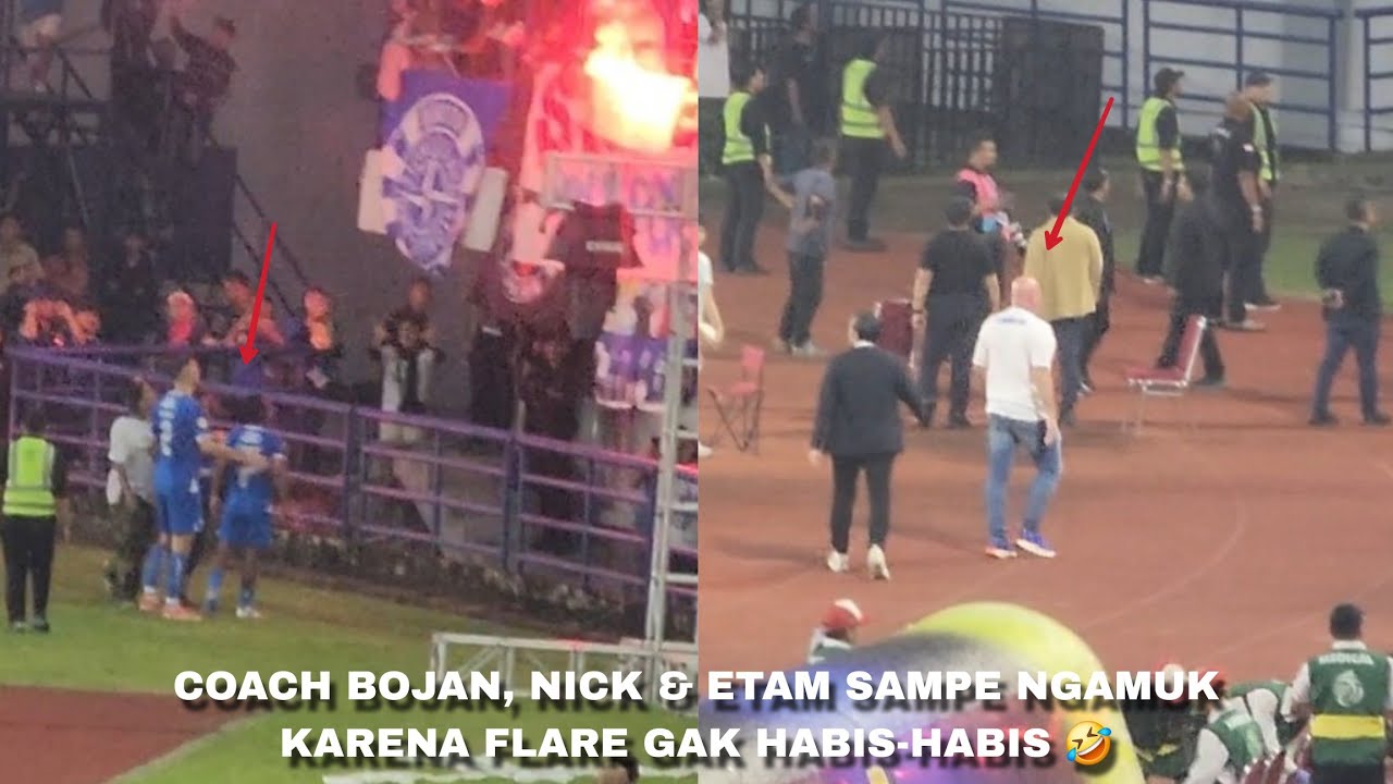 COACH BOJAN HODAK SAMPAI TURUN TANGAN NGAMUK!! ATMOSFIR PECAH SELEBRASI 3 GOL PERSIB VS PERSIS