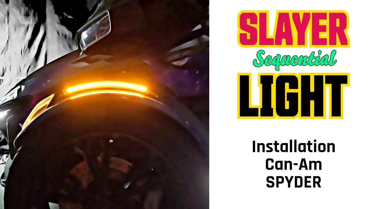 Upgrade Can-Am Spyder with stylish Slayer Sequential Turn Lights | Installation by MartinTheVlogger