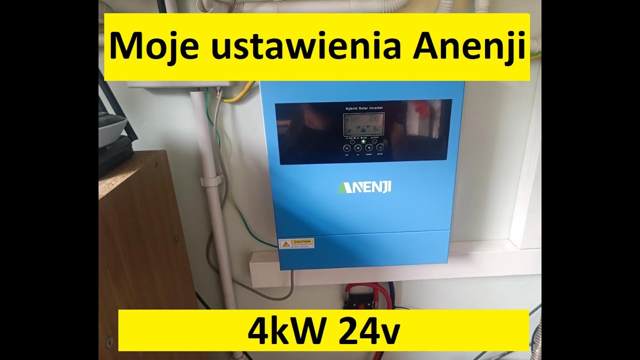 Moje Ustawienia falownika Anenji 24V, 4kW