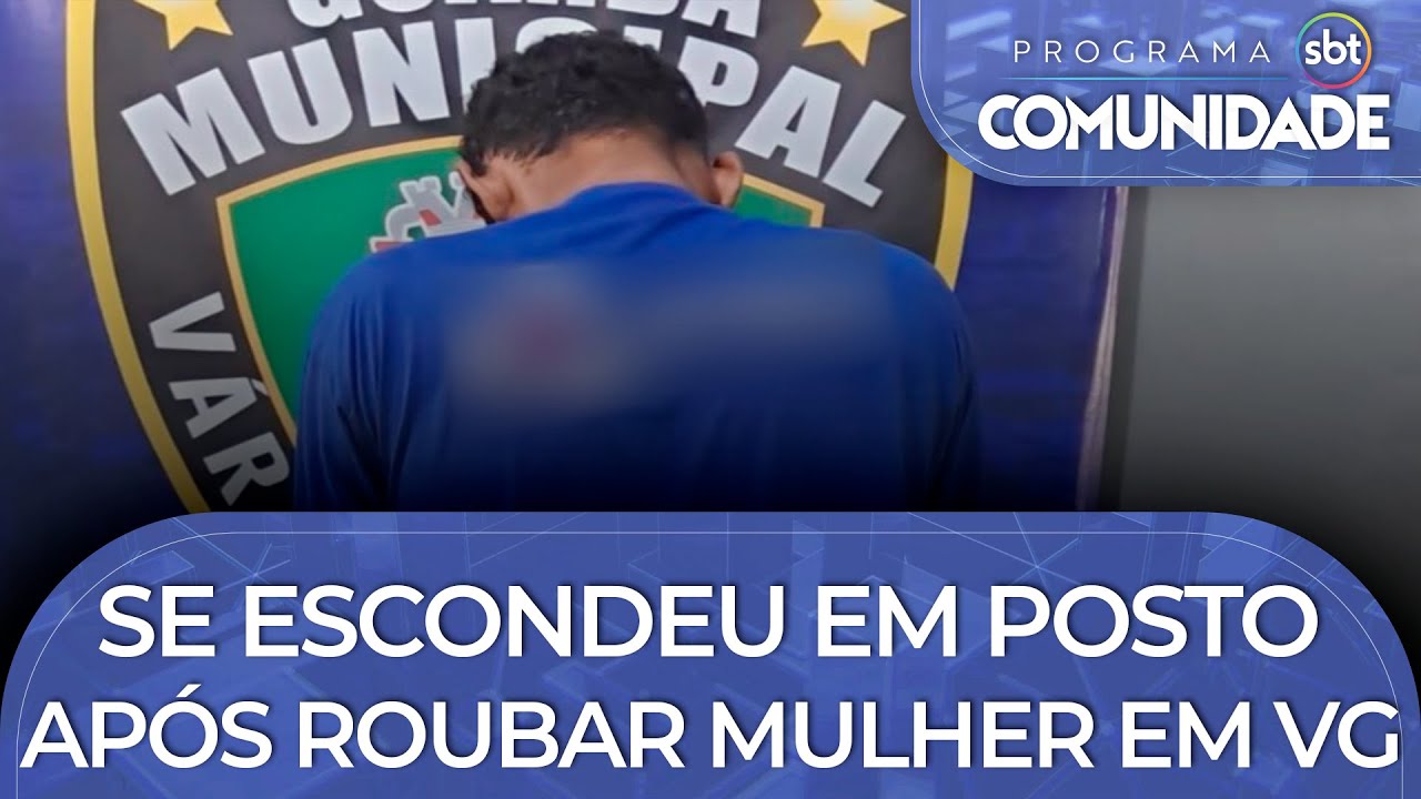 Suspeito se escondeu em posto após roubar mulher em VG
