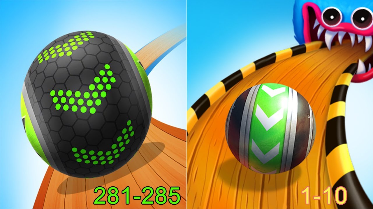Going Balls VS Sky Rolling Ball 3D Android iOS Gameplay (Level 281-285)