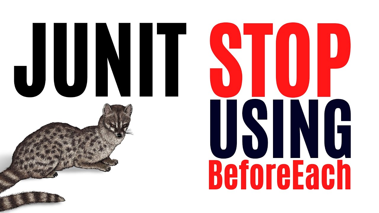 Stop Using JUnit BeforeEach!