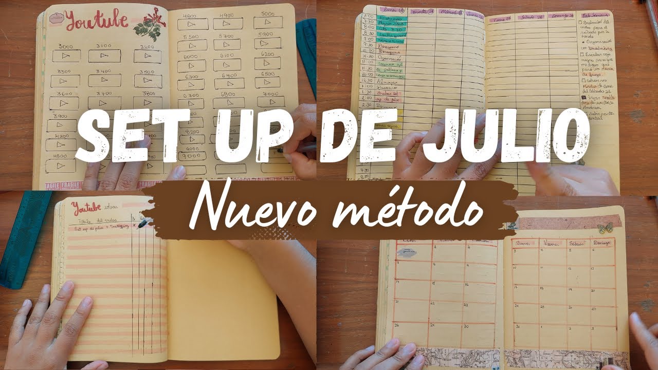 Set Up de Julio + Mi inicio con el método Time Blocking 🧠📅