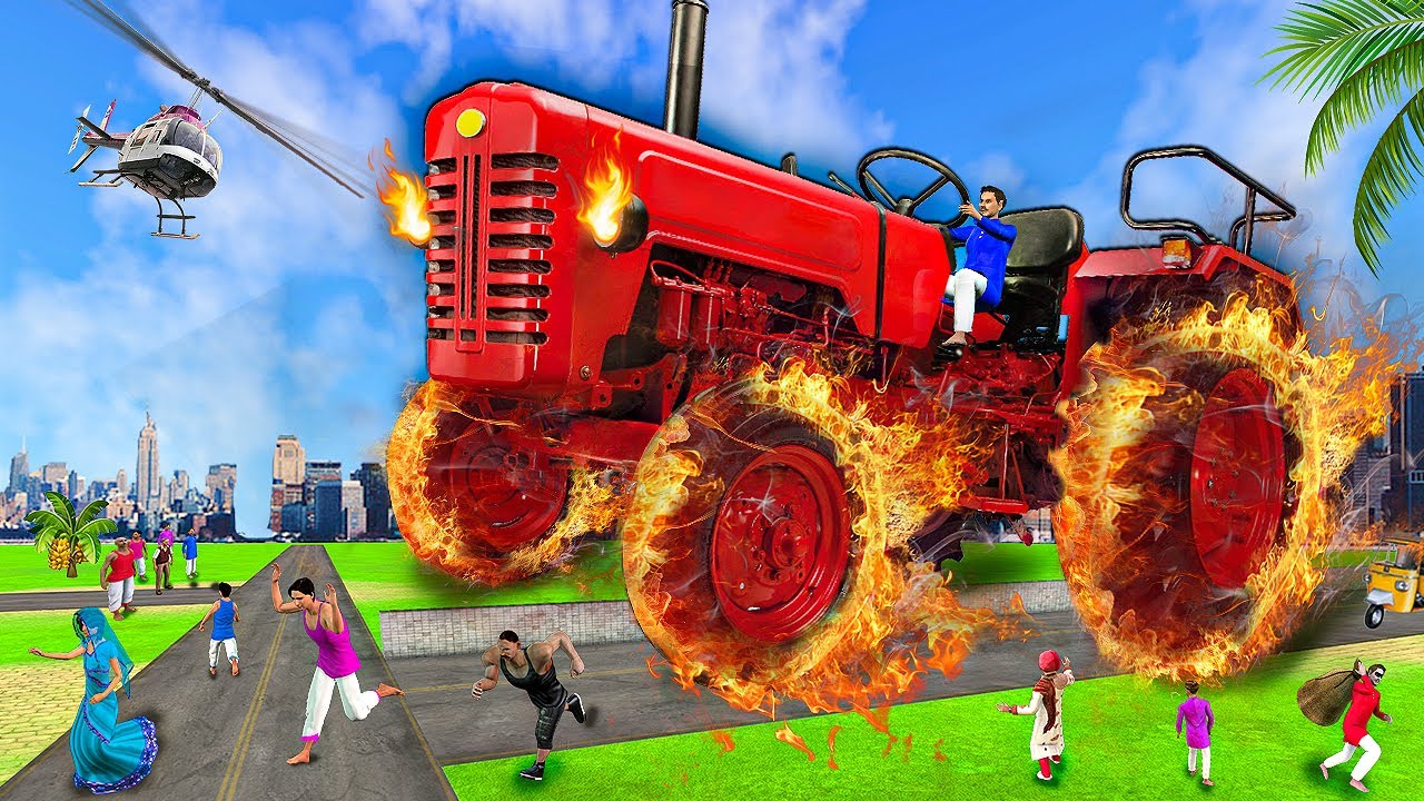 फायर ट्रैक्टर Magical Giant Bigfoot Fire Tractor Story हिंदी कहानियां 3D Hindi Kahaniya Stories