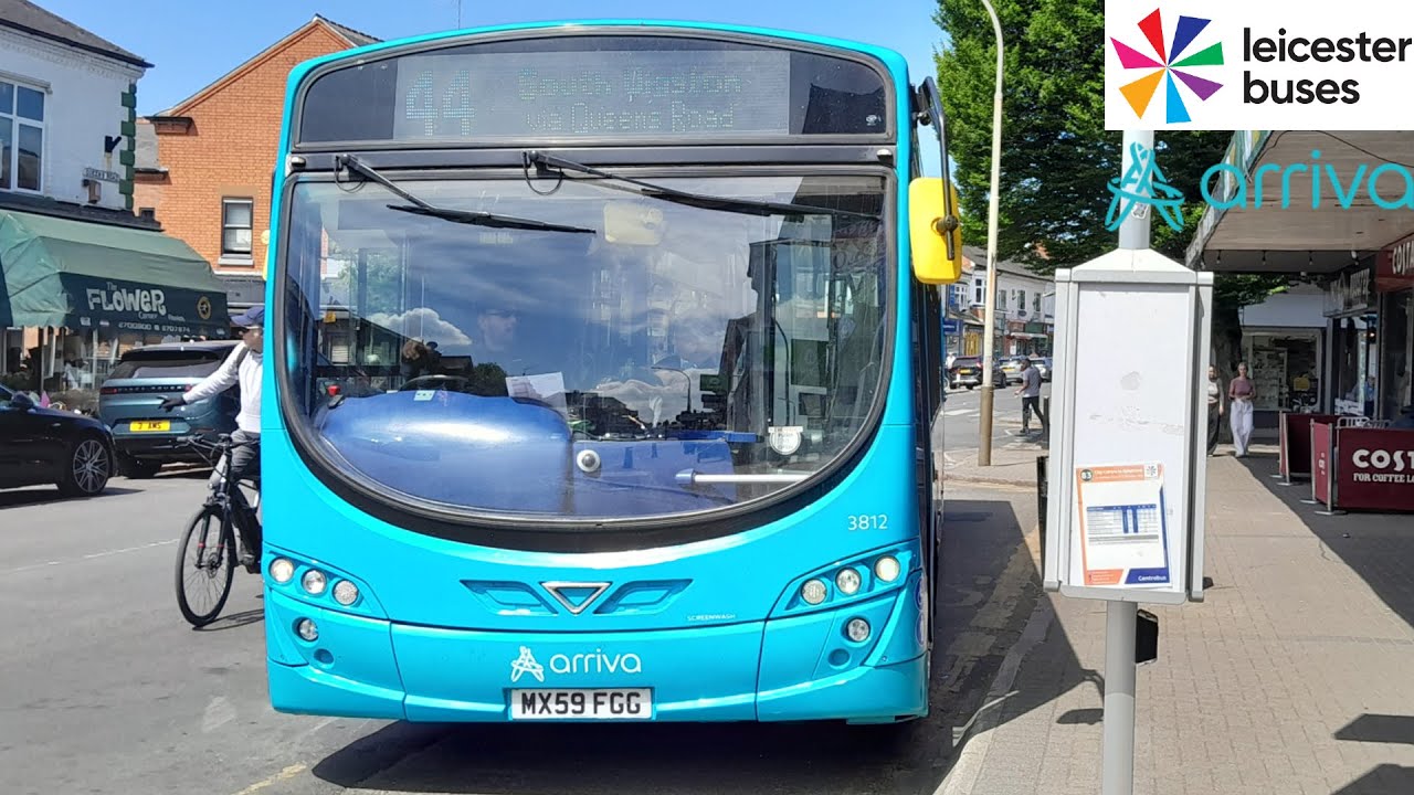 FULL ROUTE JOURNEY - Arriva Midlands Route 44 - Leicester to South Wigston l 3812 MX59 FGG