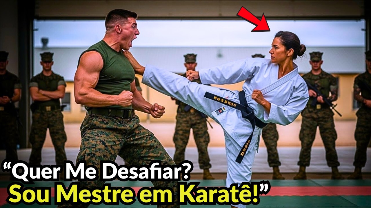 “‘Lute Contra Nós!’ Soldados Desafiaram Uma SEAL Faixa Preta — Não Sabiam Que Era Mestre Em Karatê
