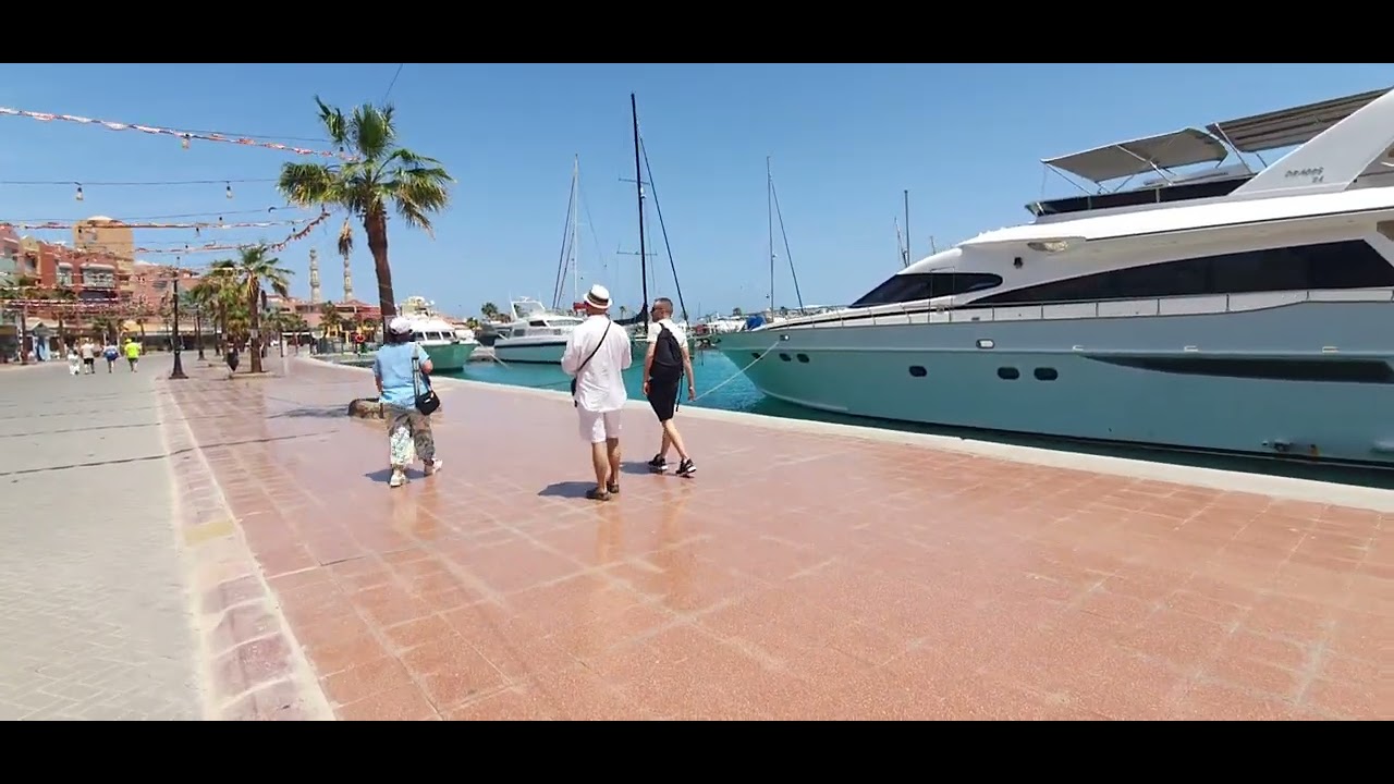 Walking Through Hurghada Marina 2025 | Beautiful Evening Tour
