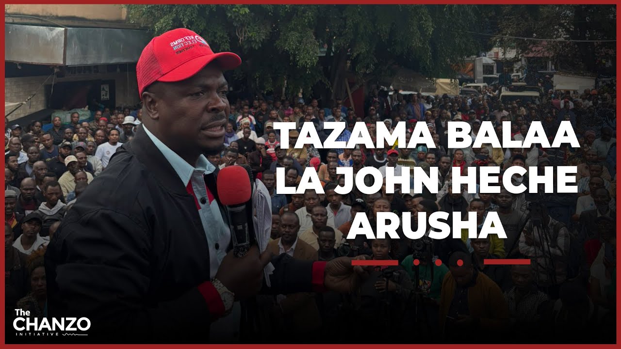 Beginning Ending Heche Addressing Hundreds of Citizens at the CHADEMA Conference