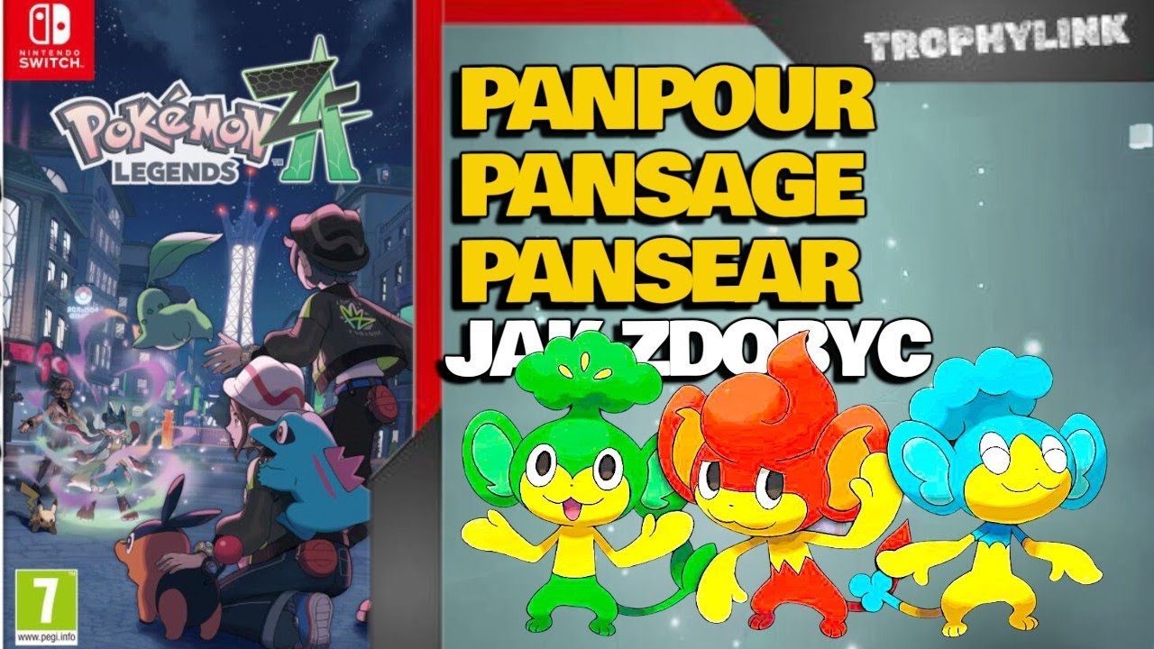 Jak zdobyć Pansage, Pansear, Panpour Pokemon Legends Z-A (Poradnik Pl)