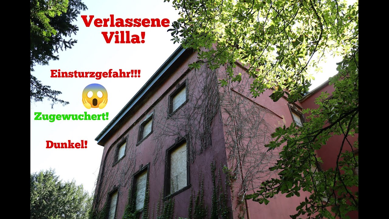 Lost Place verlassene Villa ein Alptraum in rot