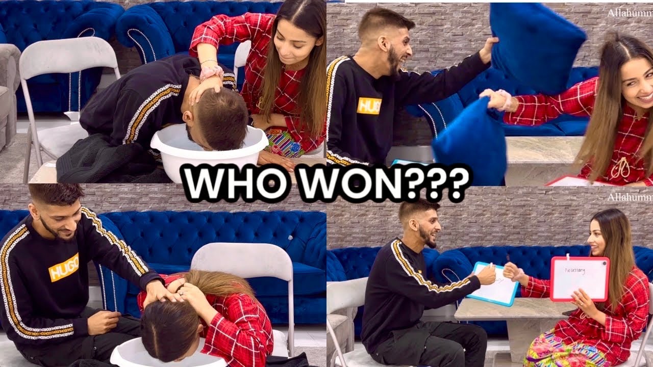 HUSBAND VS WIFE CHALLENGE! SHE DIPPED MY HEAD IN FREEZING WATER 🤣