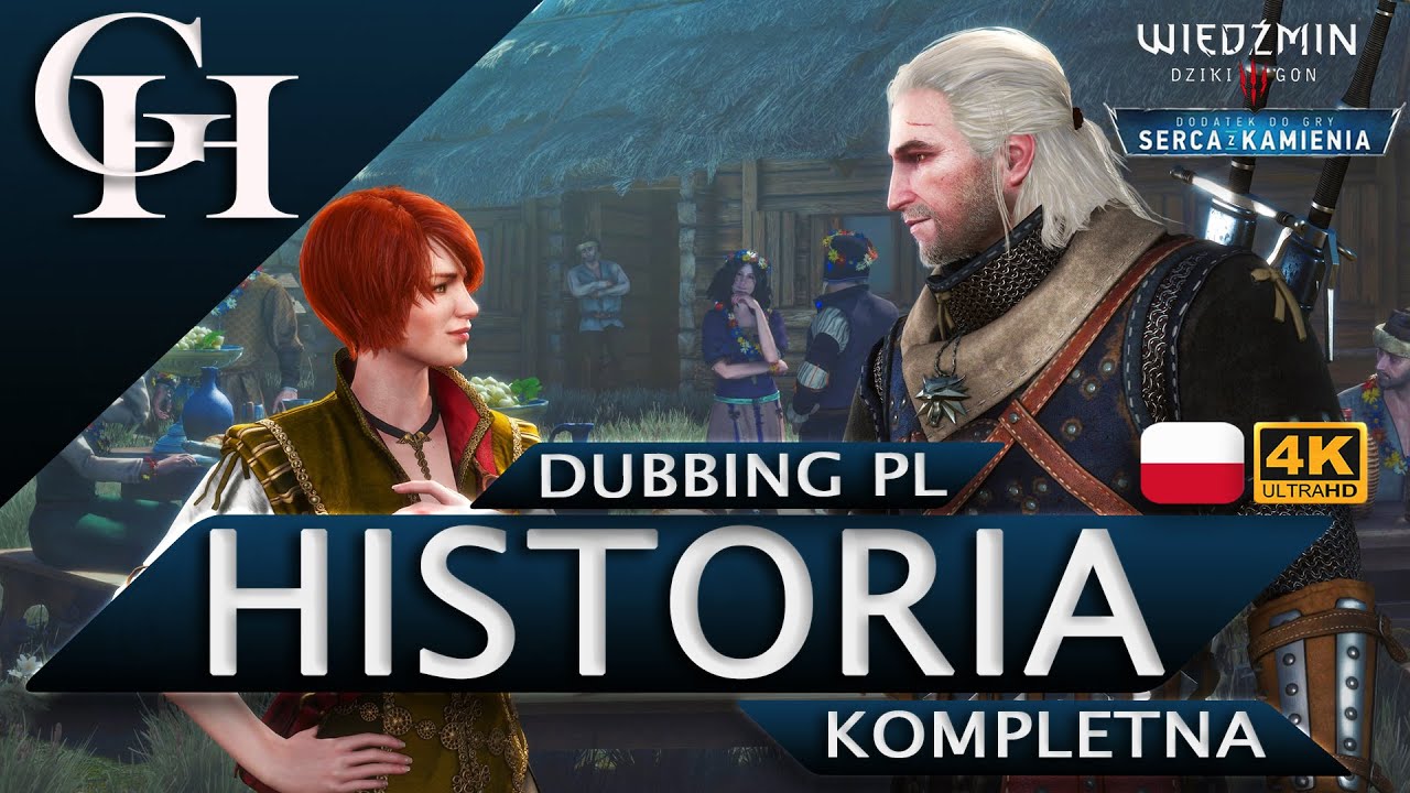 WIEDŹMIN 3: SERCA Z KAMIENIA 4K | CAŁY FILM | HISTORIA KOMPLETNA Z GRY [KINOWY GAMEPLAY/CUTSCENKI]