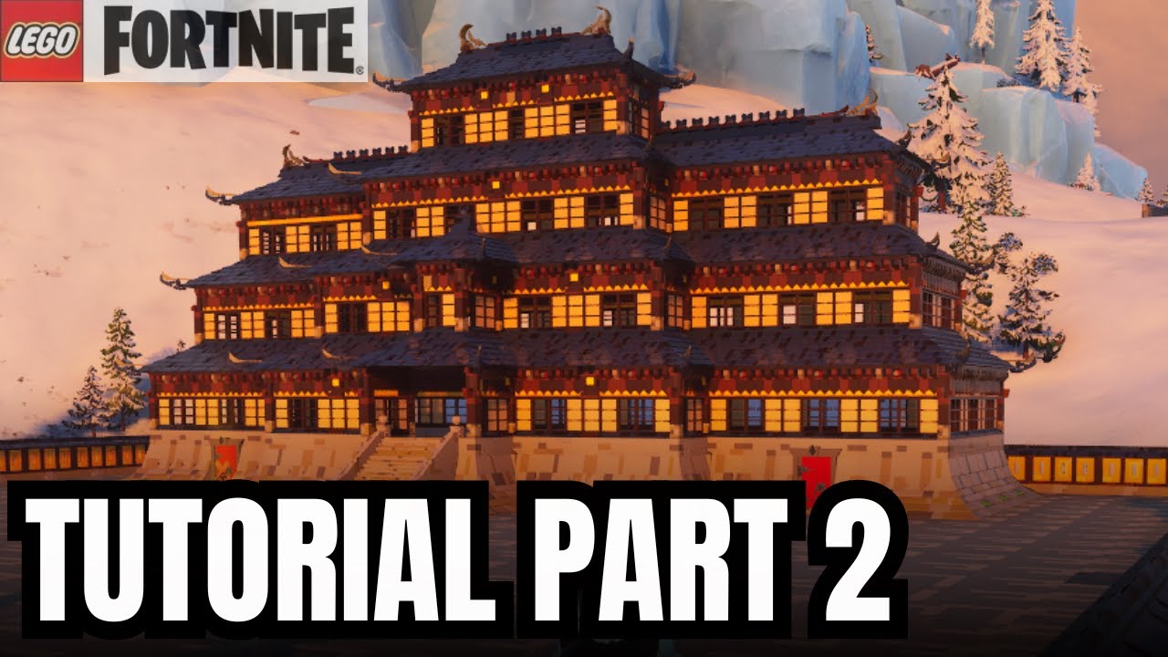 Lego Fortnite Frostlands Village Build Tutorial - Part 2/3