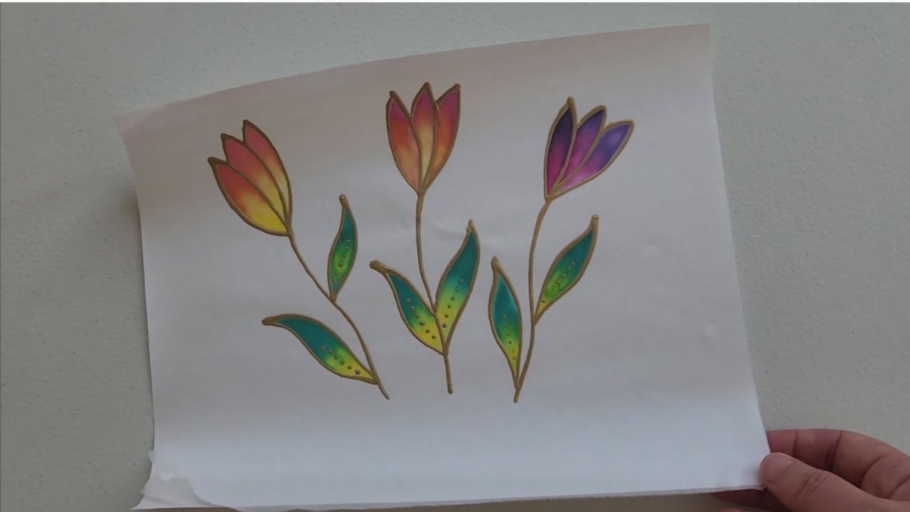 Using freezer paper for silk painting 